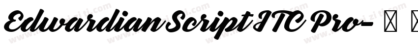 Edwardian Script ITC Pro字体转换